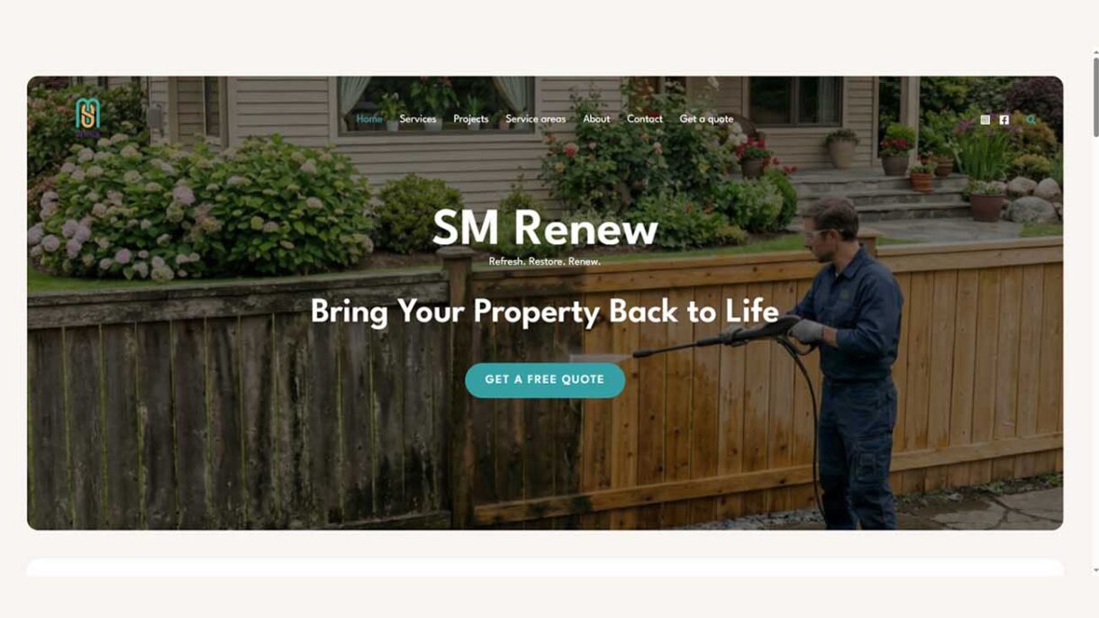 طراحی سایت کانادایی SM Renew