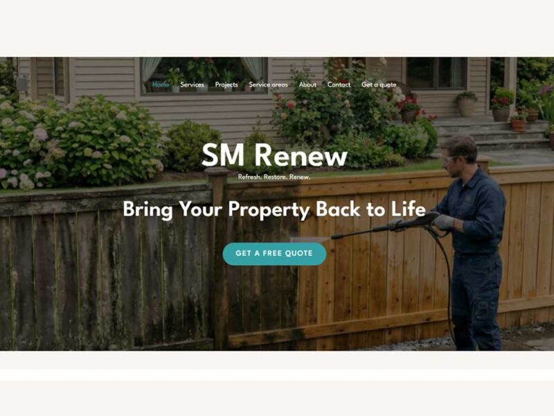 طراحی سایت کانادایی SM Renew